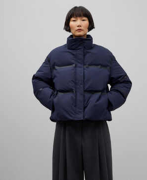 Chaqueta acolchada bicolor mujer