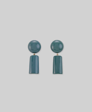 Geometric resin earrings woman