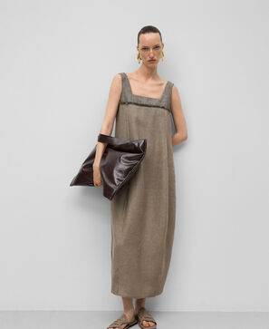 Adolfo Dominguez, European linen midi dress woman