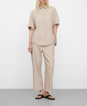 Camisa oversize com microestampado