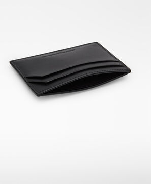 Braided leather card holder