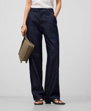 Adolfo Dominguez, Straight cotton denim trousers woman