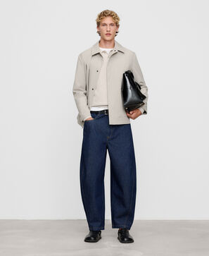 Pantal&oacute;n barrel fit denim algod&oacute;n