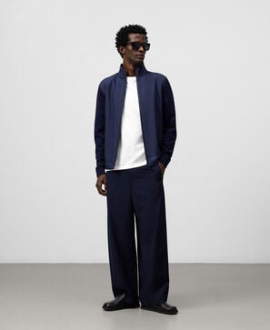 Cárdigan punto y nailon hombre