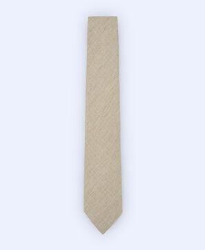Cotton and silk tie