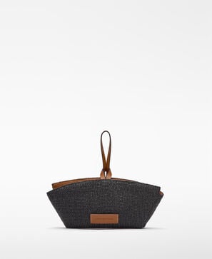 Mini bolso Eclipse textura rafia