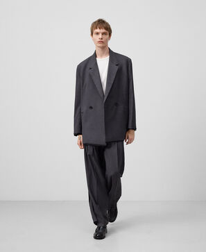 Melange grey tailored blazer man
