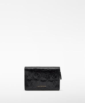 Mica croc-embossed wallet woman