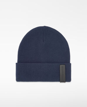 Navy blue cotton beanie