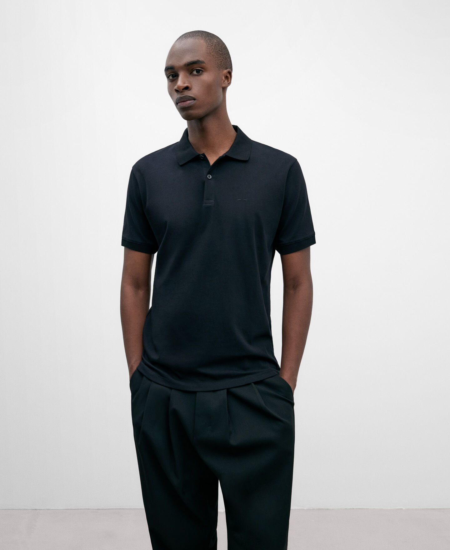 Mercerised polo shirt hot sale