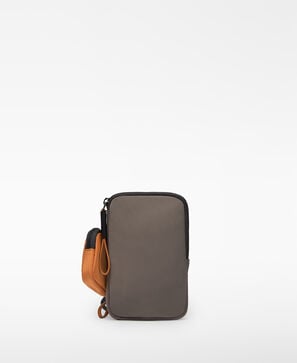 Nylon two-tone mobile phone holder woman