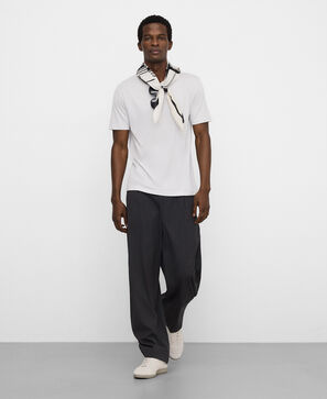 Cotton and lyocell regular fit T-shirt