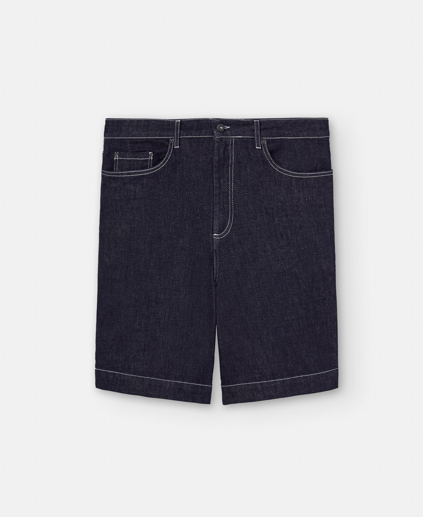Hombre Adolfo Dominguez Bermuda Oversize En Algodón Azul | Pantalones | IES  PARE ARQUES