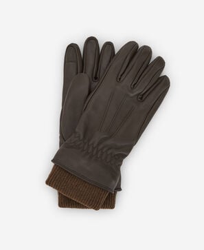 Guantes en piel responsable marrón