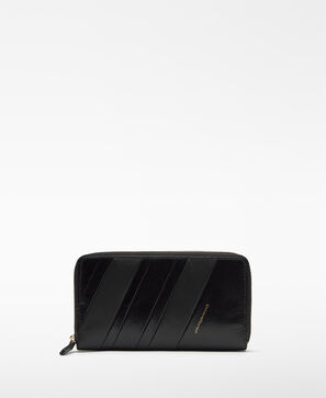 Billetera patchwork piel mujer