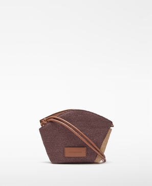 Bandolera Eclipse bicolor textura rafia