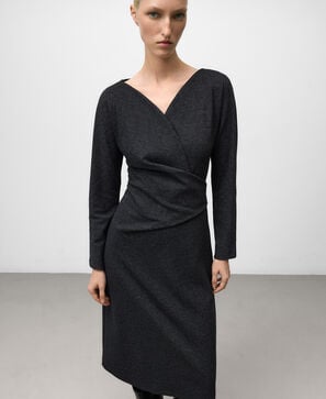 Vestido midi espiga mujer
