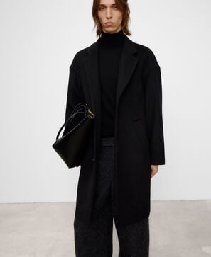 Wool blend coat
