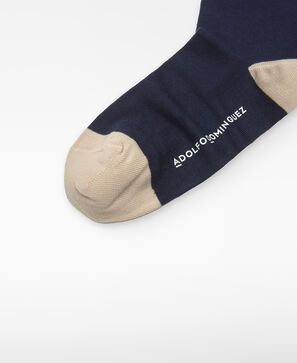 コットンブレンドツートーンソックス