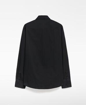 Camisa slim fit cuello italiano