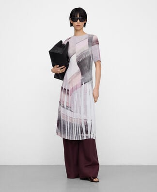Printed Crinkle Dress Printed Crinkle Dress