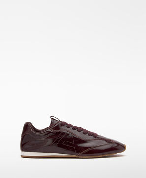 Soft-Sneaker aus Leder mit Steppnaht-Logo