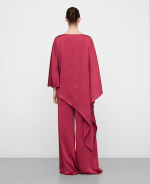 Top asym&eacute;trique satin&eacute;