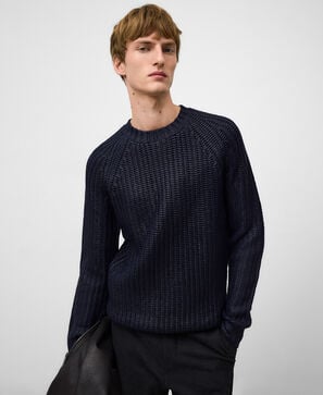 Jersey efecto encerado punto hombre