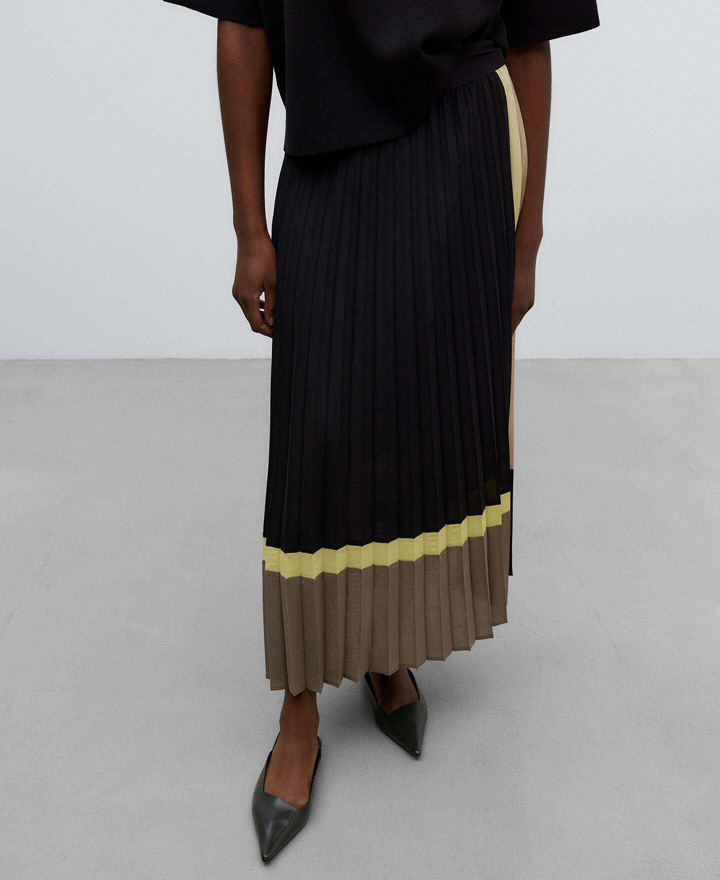 Jupe discount longue polyester