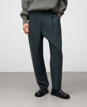 Pantalón pinzas relaxed fit hombre