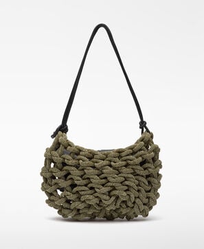 Bolso cóctel tubulares trenzados mujer