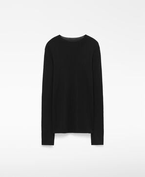 Pull sans coutures en laine m&eacute;rinos