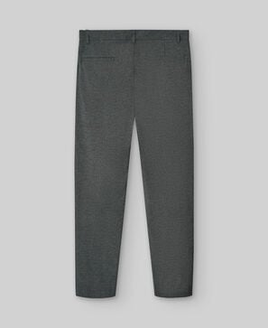 Microtextured chino trousers man