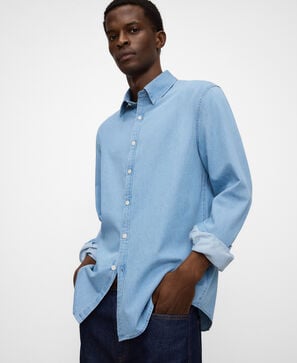 Cotton denim shirt