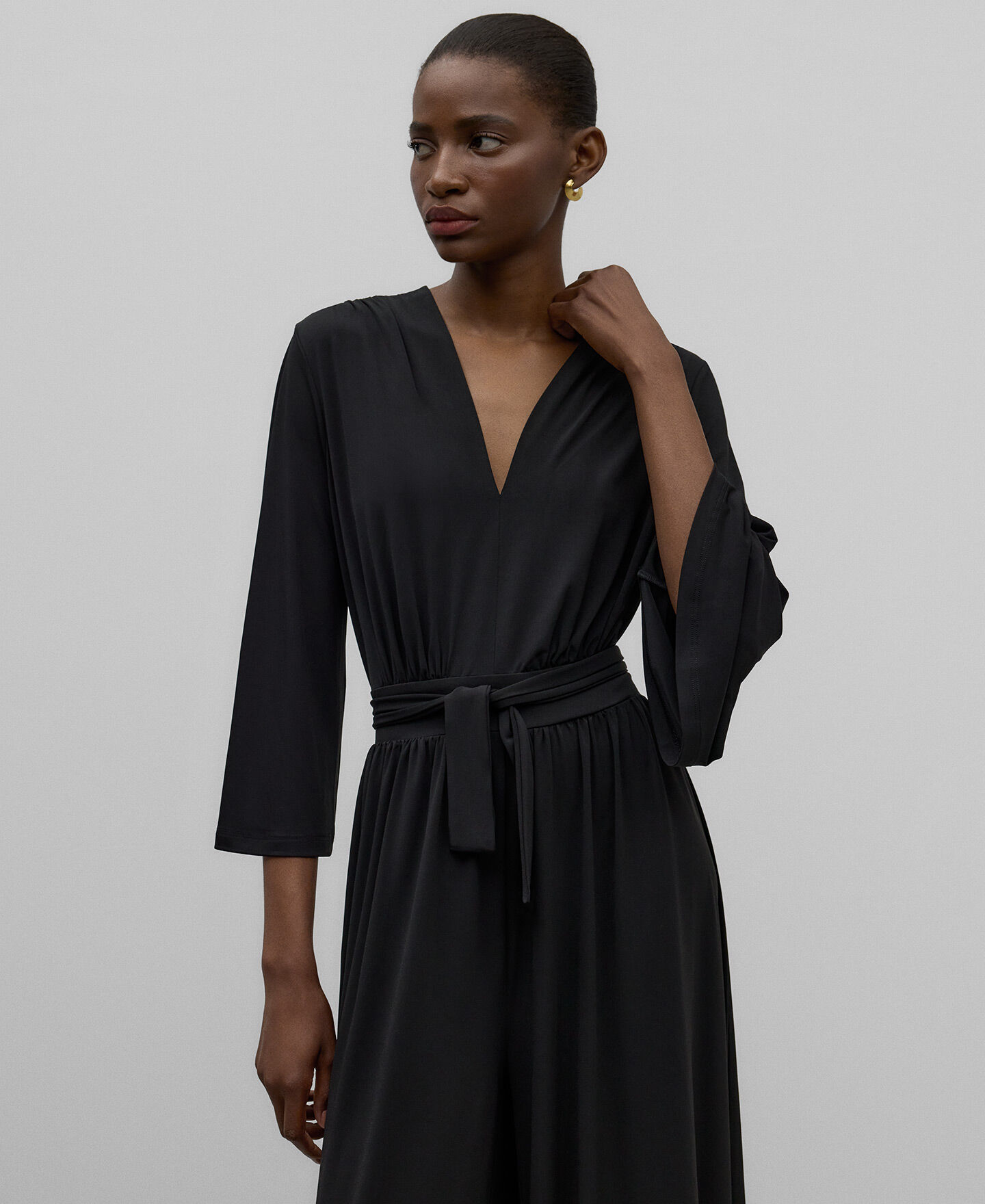 Black jumpsuit with zipper new arrivals