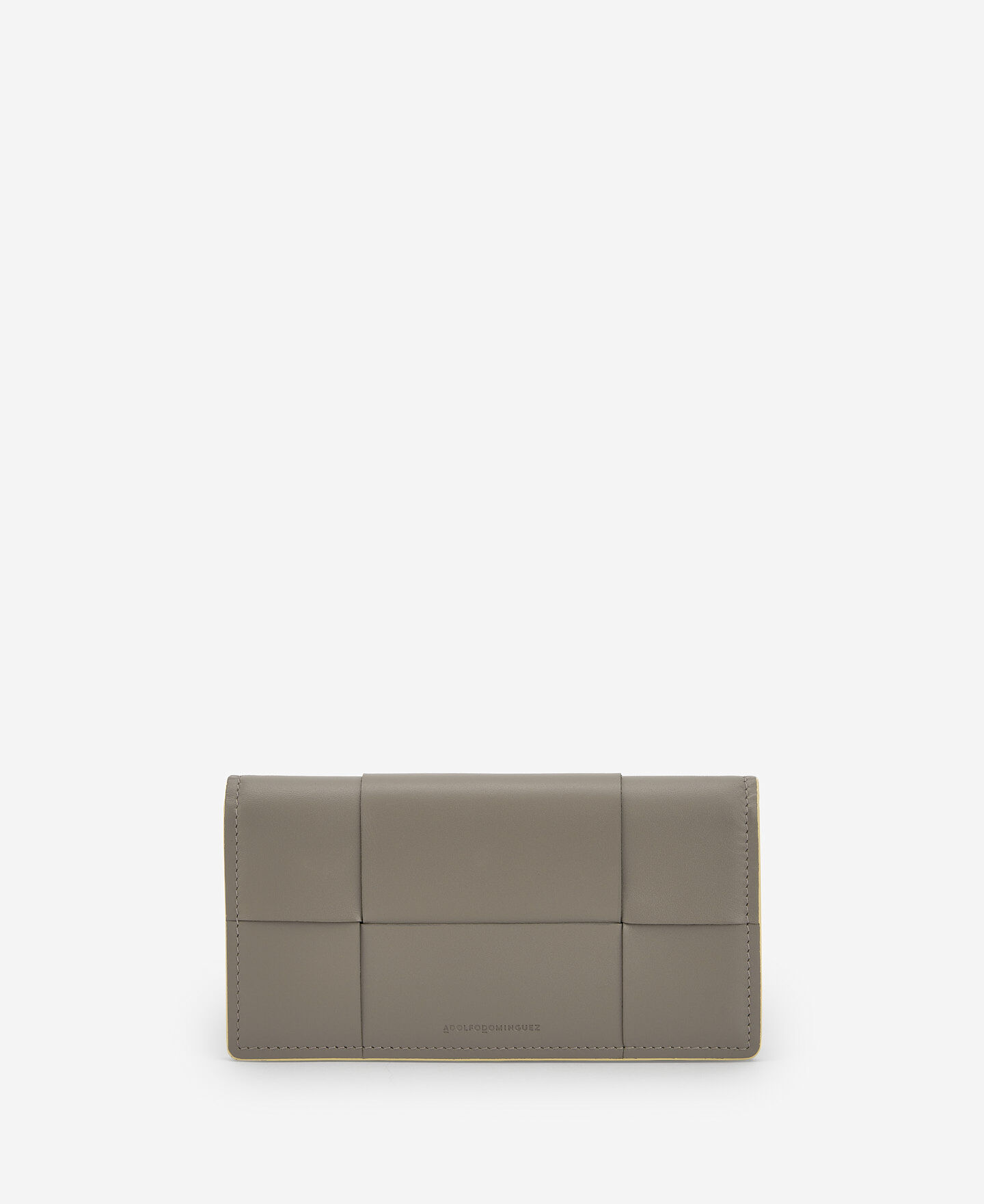 Cartera gris en piel responsable mujer AD Espa a