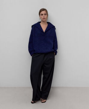 Jersey punto con alpaca mujer