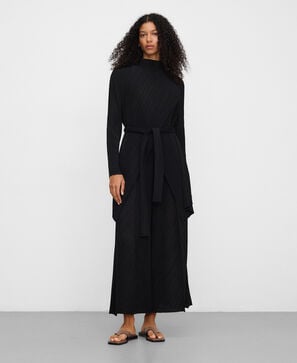 Crinkle asymmetrical jacket