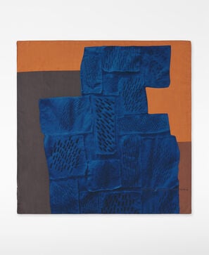 Printed square scarf woman