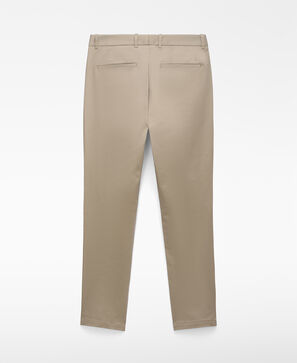 Cotton slim fit chino trousers