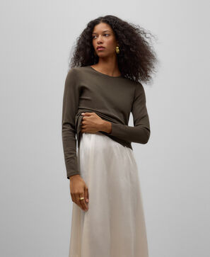 Merino wool long sleeve T-shirt woman