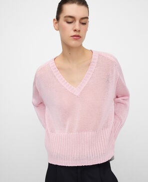 Jersey corto cuello pico punto