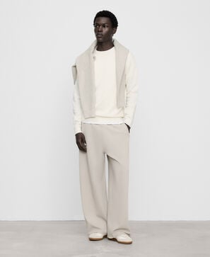 Organic cotton structured knit sweater