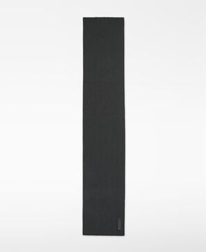 Cotton plain-knit scarf