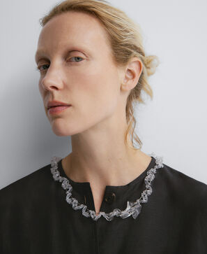 translucent resin necklace woman