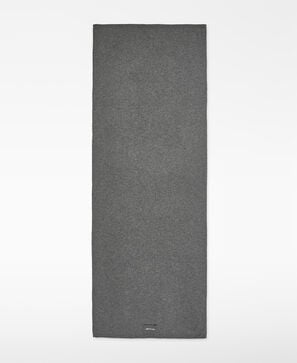 Merino wool plain-knit scarf