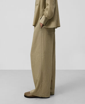 Pantalón pijama rayas con viscosa mujer