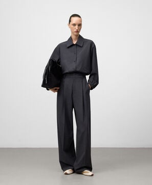 Pantalón sastre recto mujer