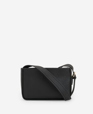 Medium shoulder bag in grain texture