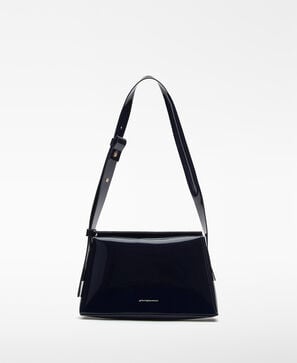 Mica patent shoulder bag woman